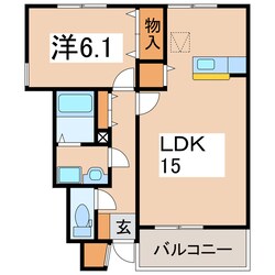 サンブリッジⅡの物件間取画像